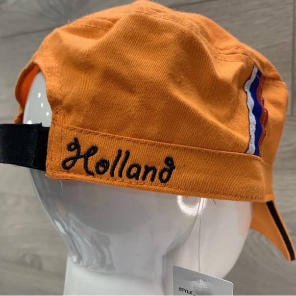 Holland Embroidered Orange Cadet Hat Cap - Picture 5 of 6